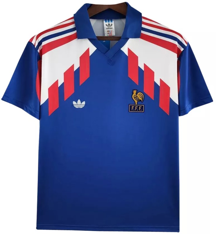 Camisa I Seleção da França 1990 Adidas retro